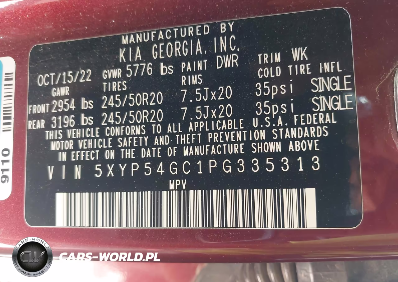2023 Kia Telluride Sx VIN:5XYP54GC1PG335313 - 9