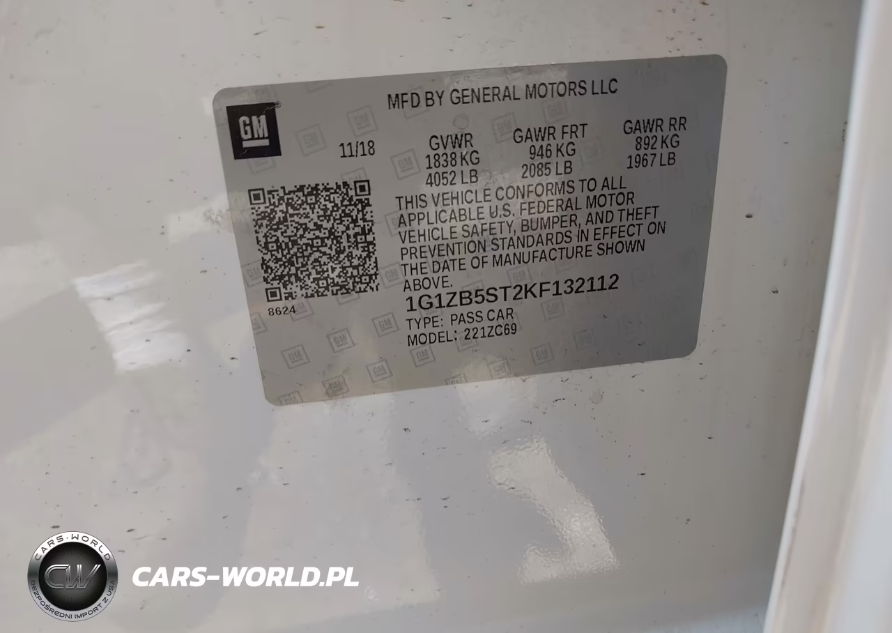 2019 Chevrolet Malibu 1Ls VIN:1G1ZB5ST2KF132112 - 9