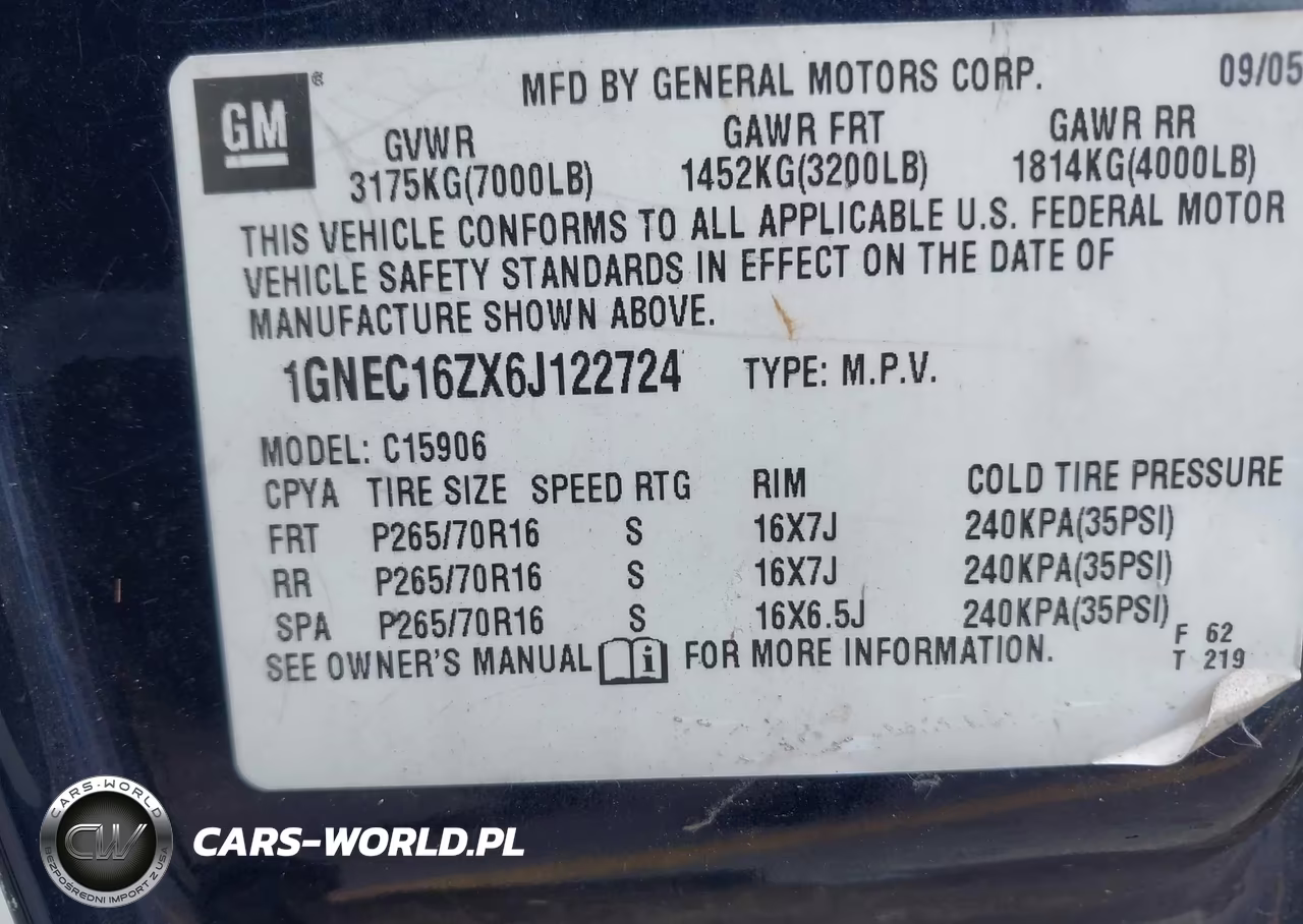 2006 Chevrolet Suburban 1500 Ls VIN:1GNEC16ZX6J122724 - 9