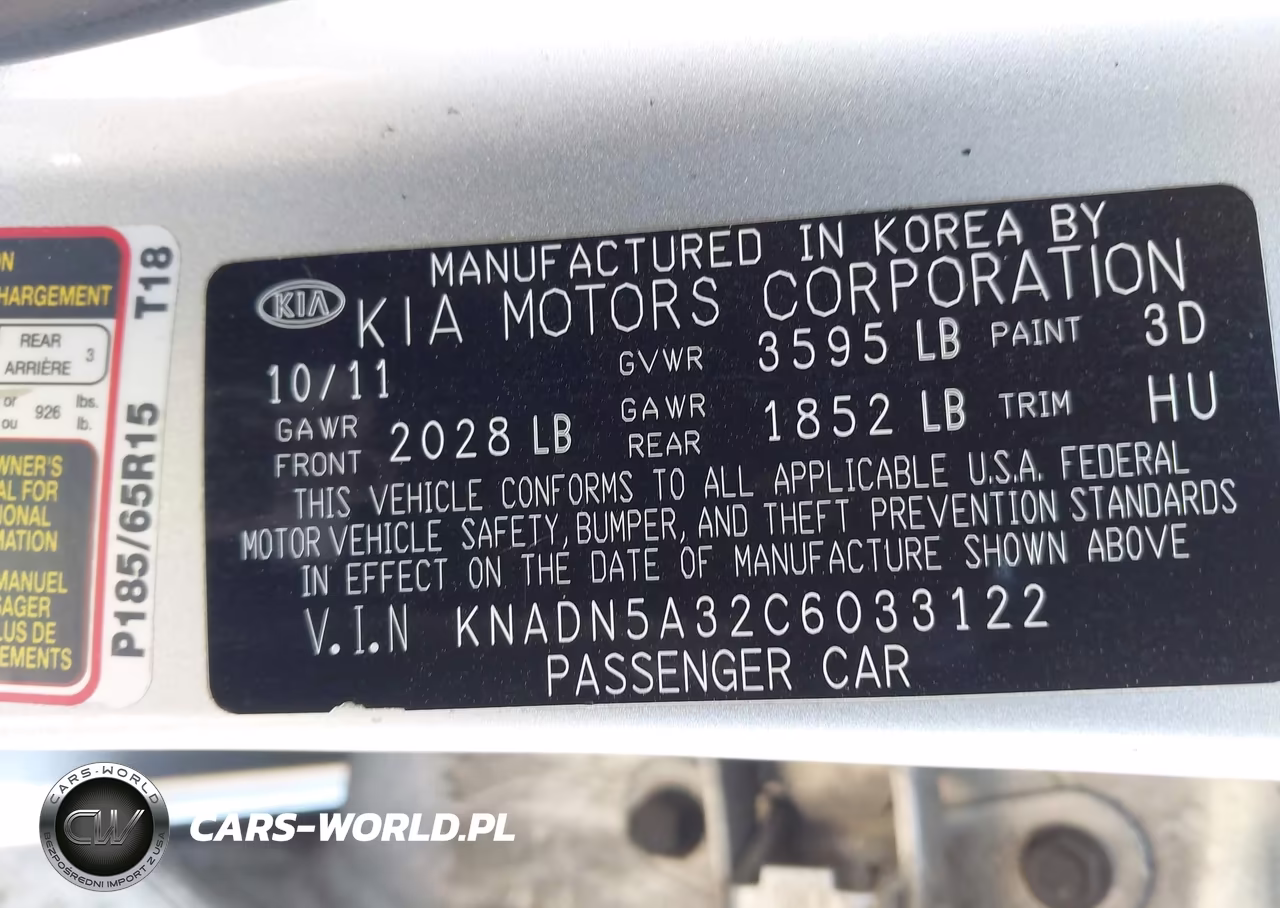 2012 Kia Rio5 Ex VIN:KNADN5A32C6033122 - 9