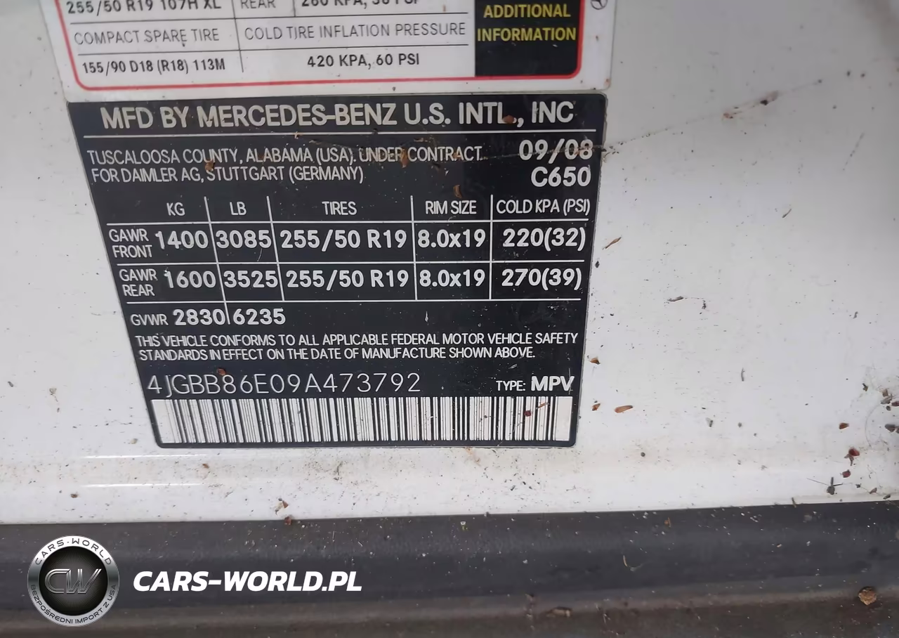 2009 Mercedes-Benz Ml 350 4Matic VIN:4JGBB86E09A473792 - 9