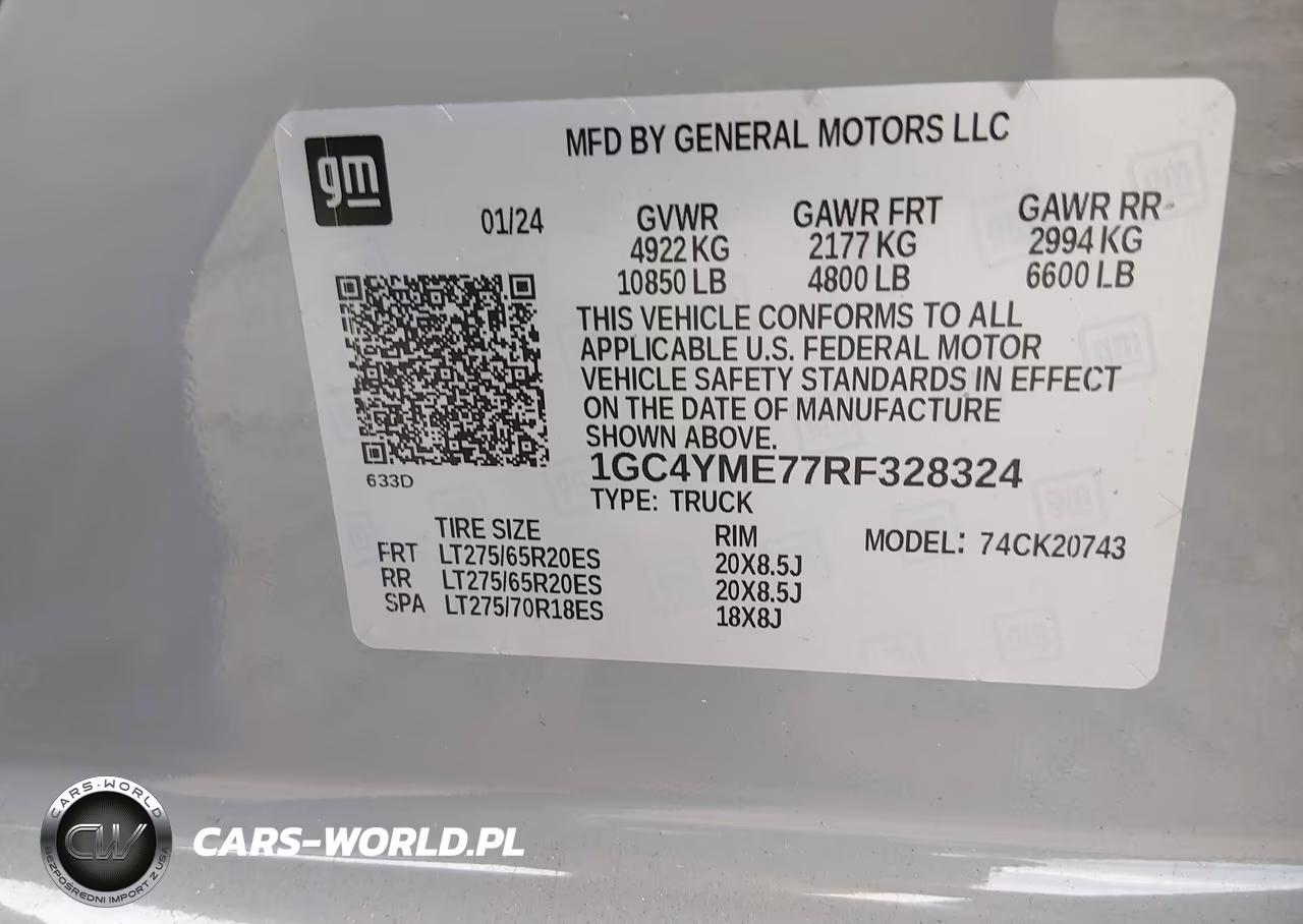2024 Chevrolet Silverado 2500Hd 4Wd Standard Bed Custom VIN:1GC4YME77RF328324 - 9