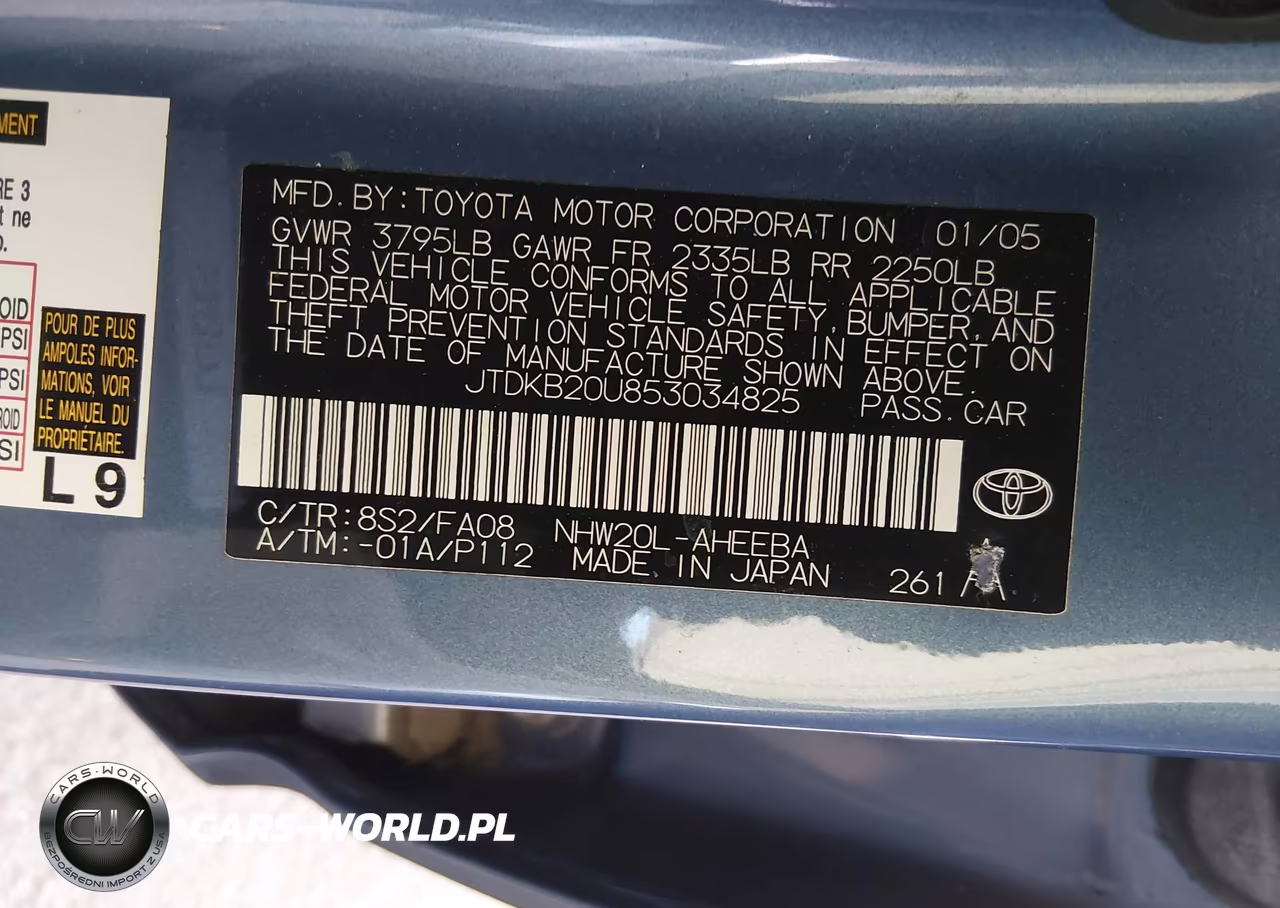 2005 Toyota Prius VIN:JTDKB20U853034825 - 9