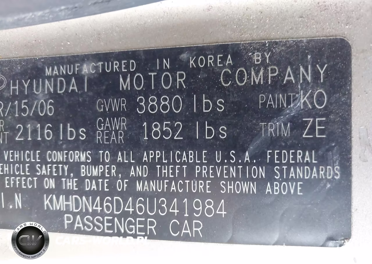 2006 Hyundai Elantra Gls-Limited VIN:KMHDN46D46U341984 - 9
