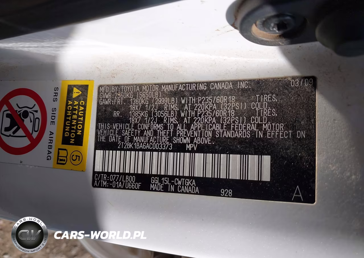2010 Lexus Rx 350 VIN:2T2BK1BA6AC003373 - 9