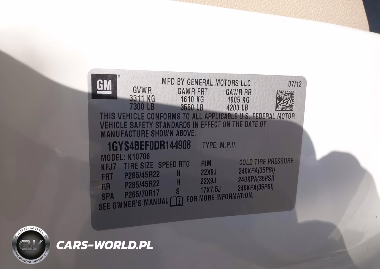 2013 Cadillac Escalade Luxury VIN:1GYS4BEF0DR144908 - 9