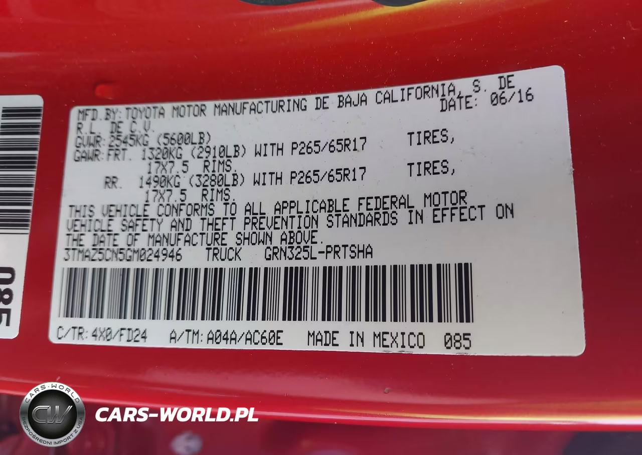 2016 Toyota Tacoma Trd Sport VIN:3TMAZ5CN5GM024946 - 9