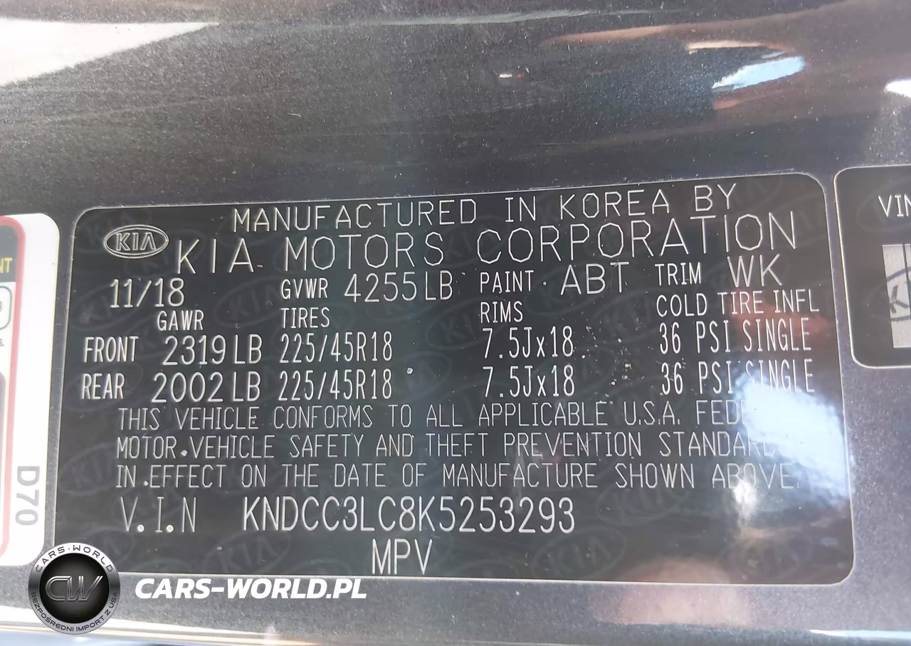 2019 Kia Niro S Touring VIN:KNDCC3LC8K5253293 - 9