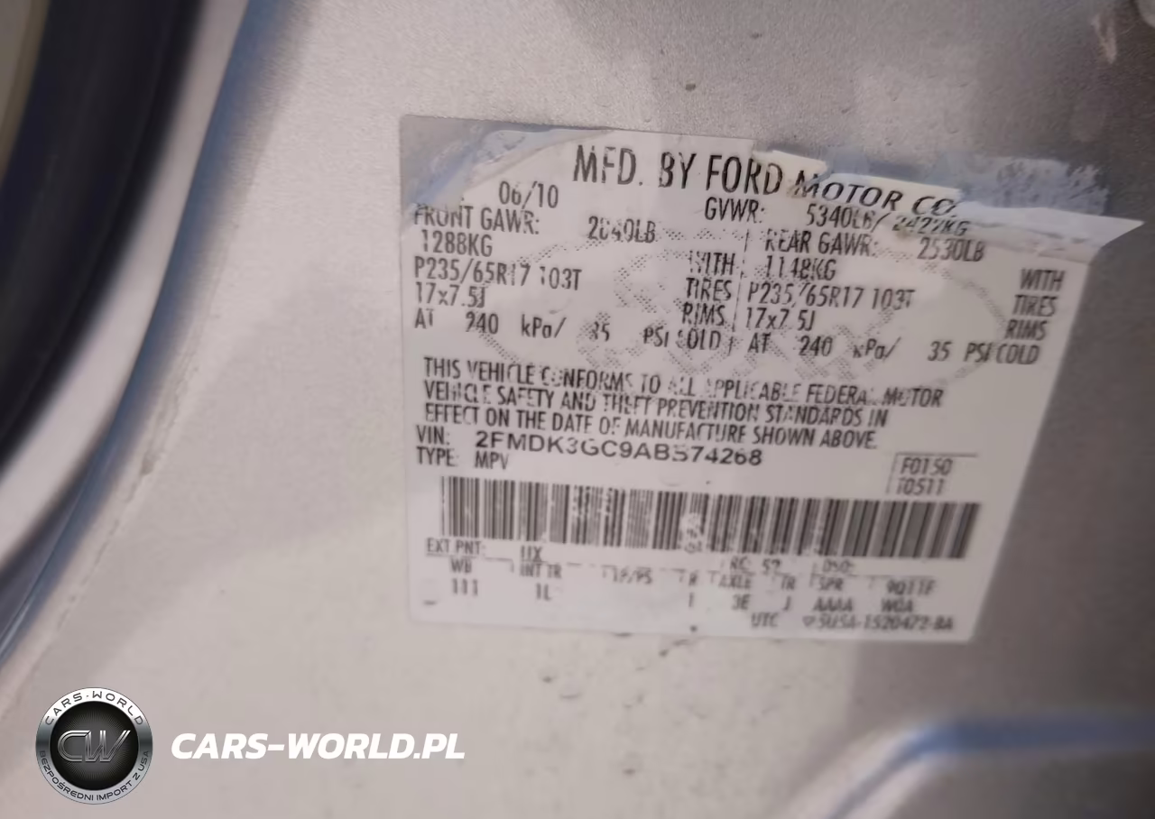 2010 Ford Edge Se VIN:2FMDK3GC9ABB74268 - 9