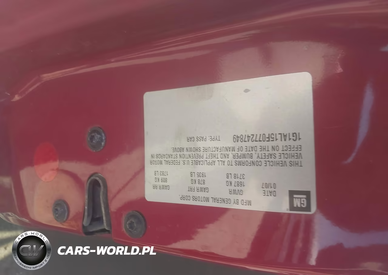 2007 Chevrolet Cobalt Lt VIN:1G1AL15F077247849 - 9