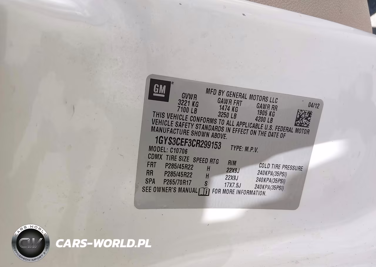 2012 Cadillac Escalade Premium VIN:1GYS3CEF3CR299153 - 9