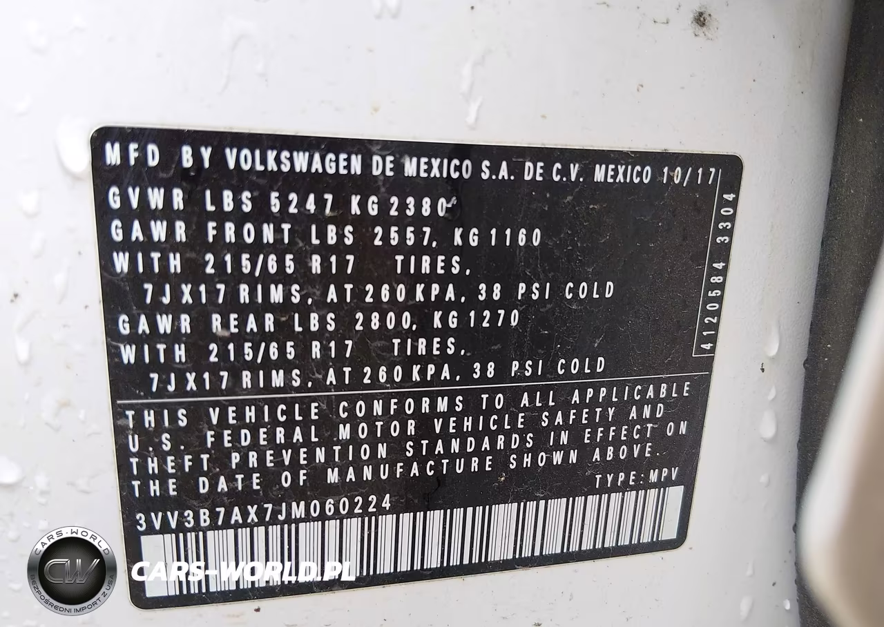 2018 Volkswagen Tiguan 2.0T Se-2.0T Sel VIN:3VV3B7AX7JM060224 - 9