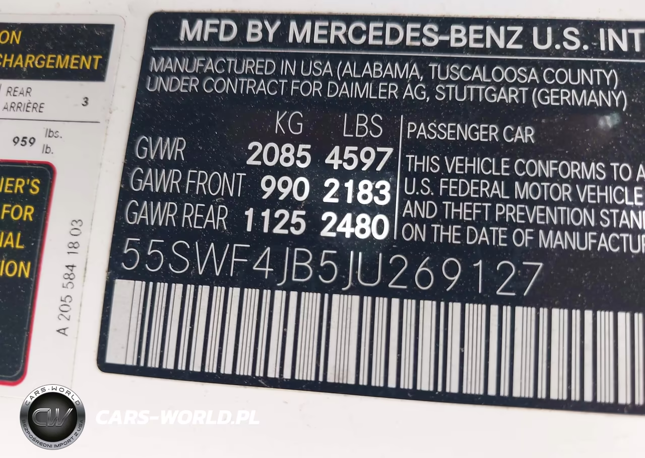 2018 Mercedes-Benz C 300 VIN:55SWF4JB5JU269127 - 9
