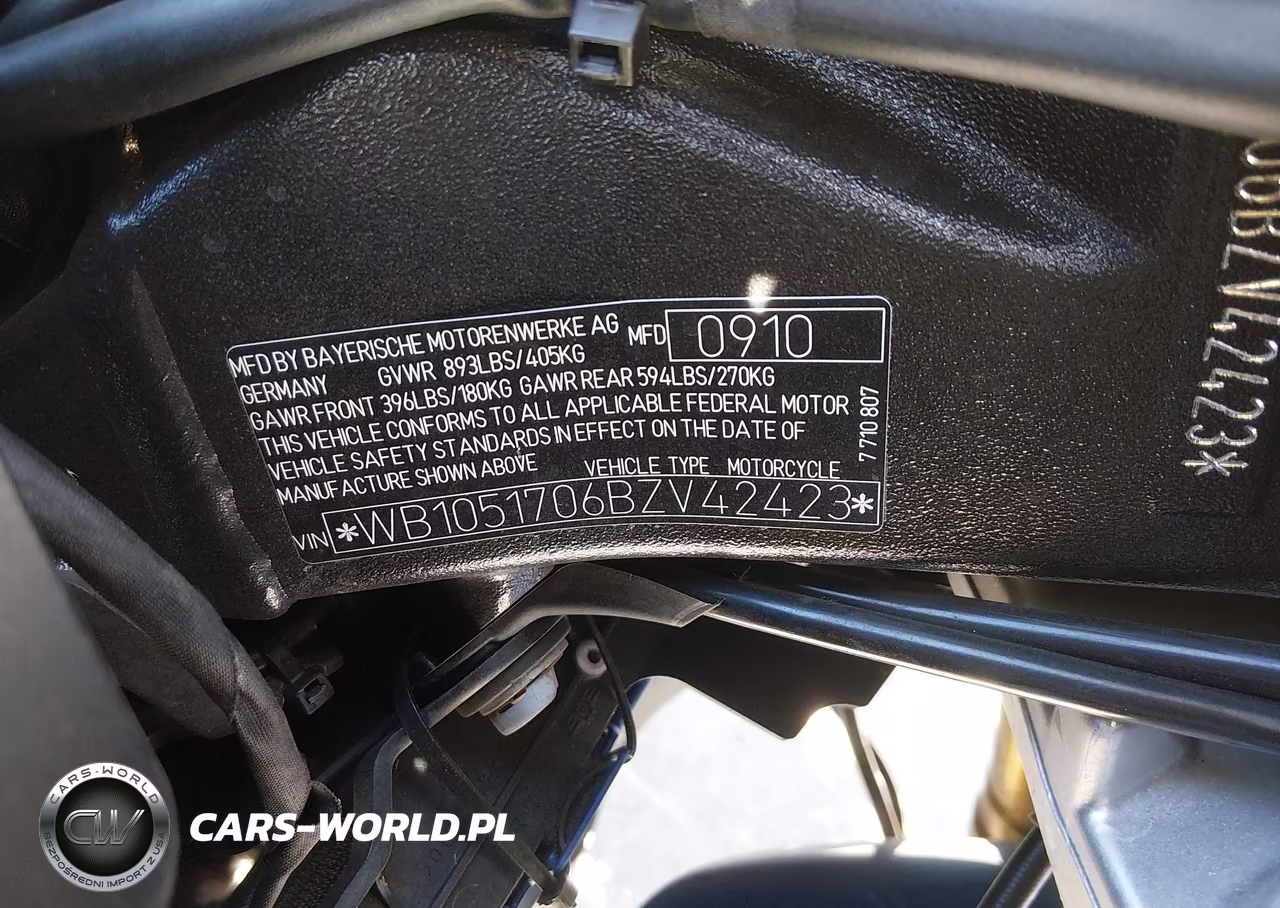 2011 BMW S 1000 Rr VIN:WB1051706BZV42423 - 10
