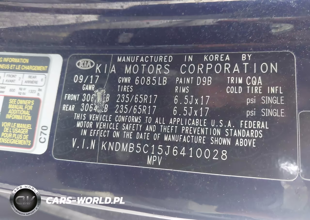 2018 Kia Sedona Lx VIN:KNDMB5C15J6410028 - 9