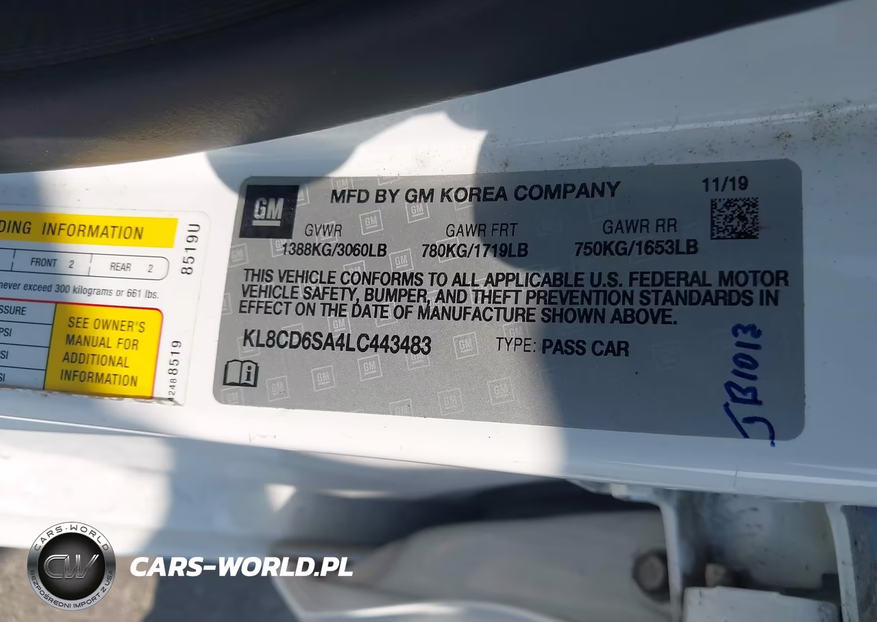 2020 Chevrolet Spark Fwd 1Lt Automatic VIN:KL8CD6SA4LC443483 - 9