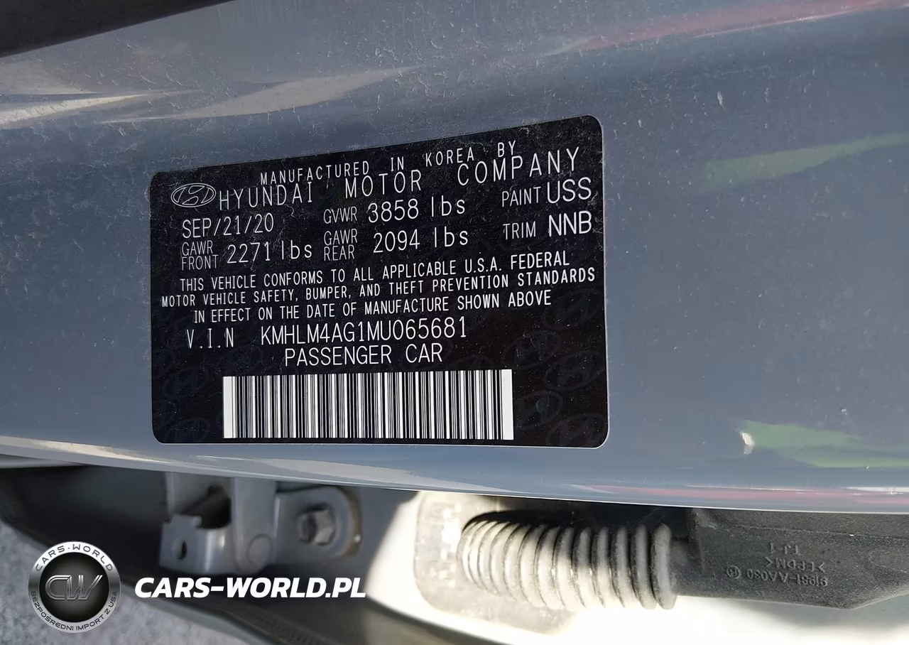 2021 Hyundai Elantra Sel VIN:KMHLM4AG1MU065681 - 9