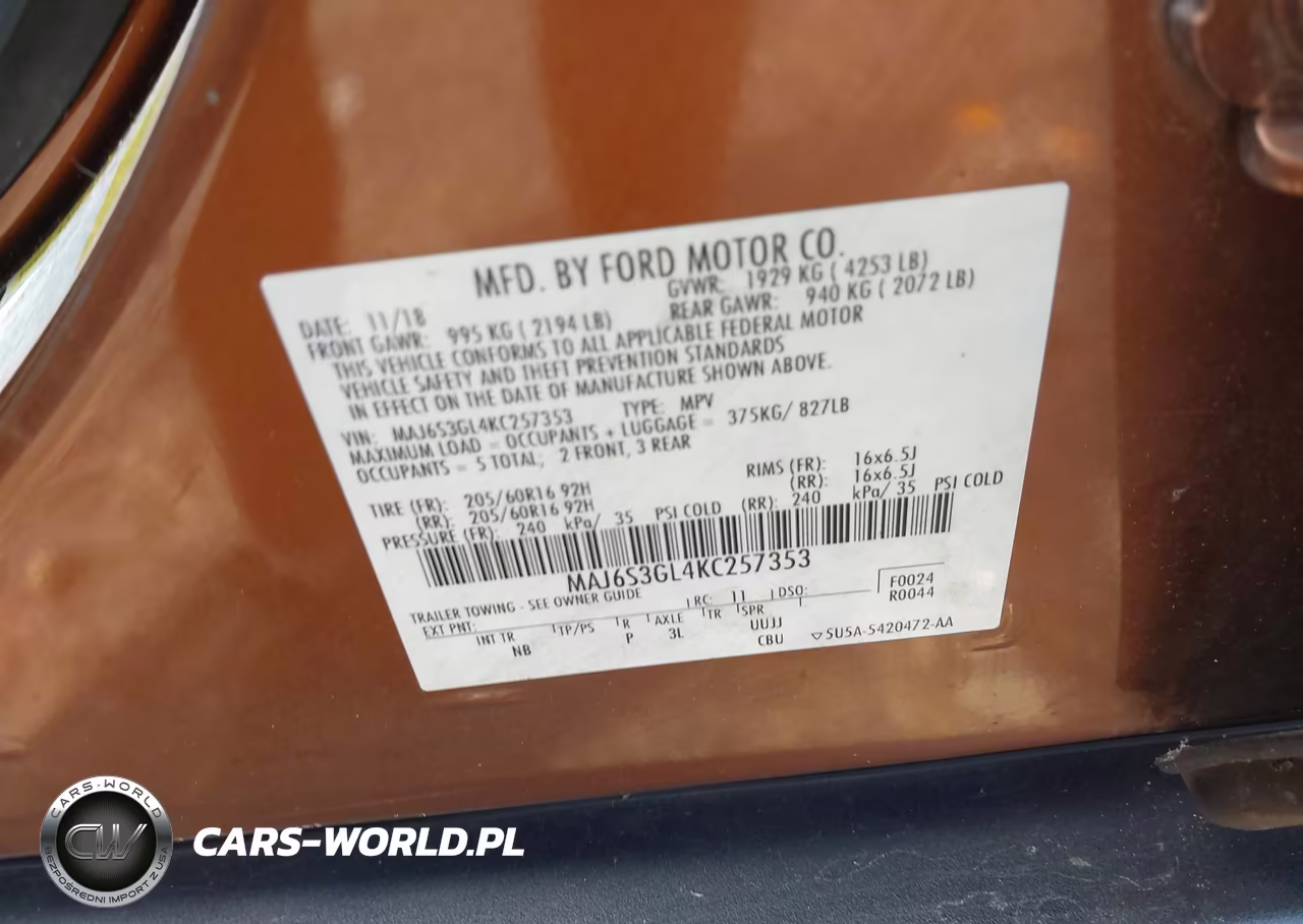 2019 Ford Ecosport Se VIN:MAJ6S3GL4KC257353 - 9