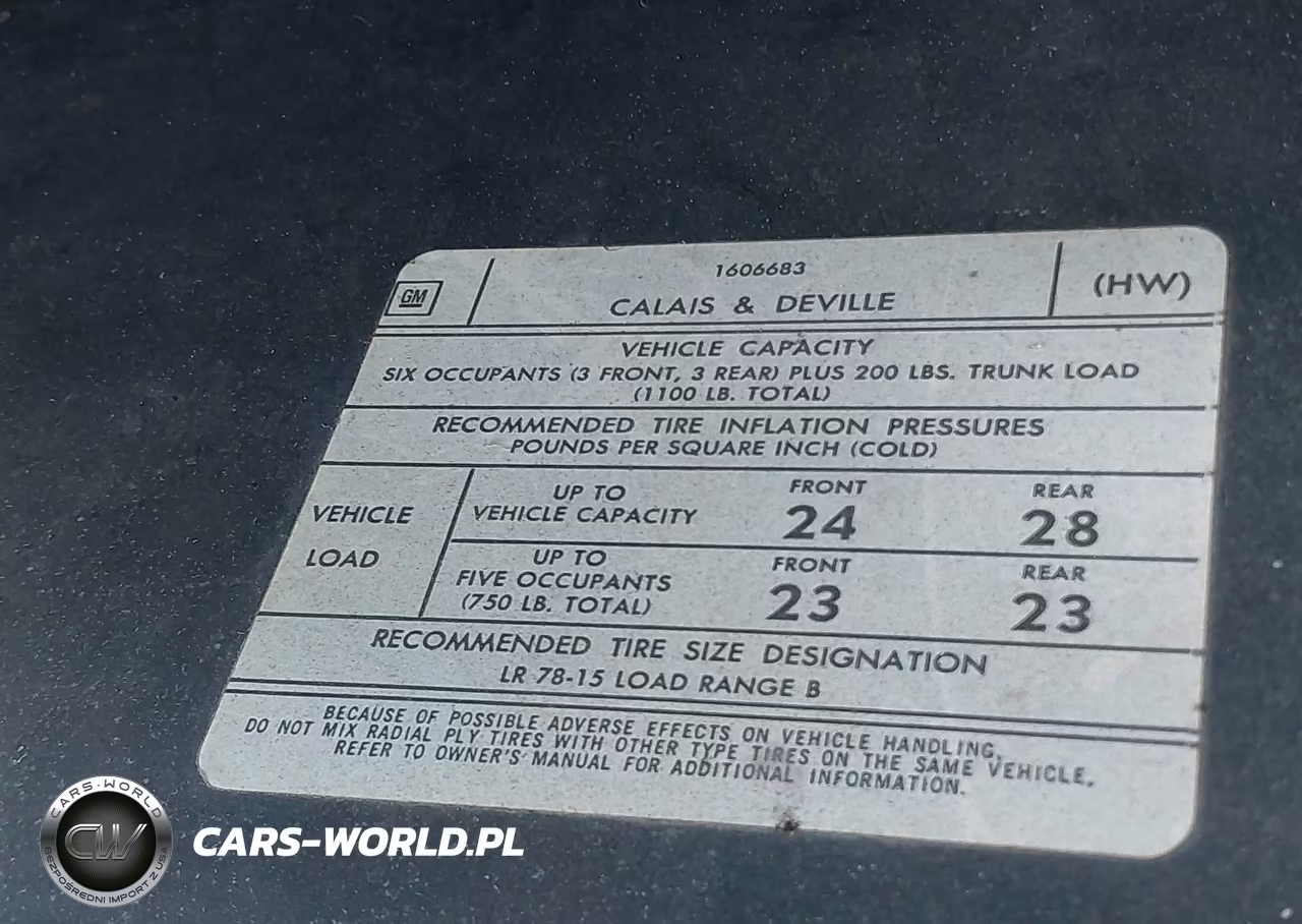 1976 Cadillac Deville VIN:6D47S6E629582 - 18