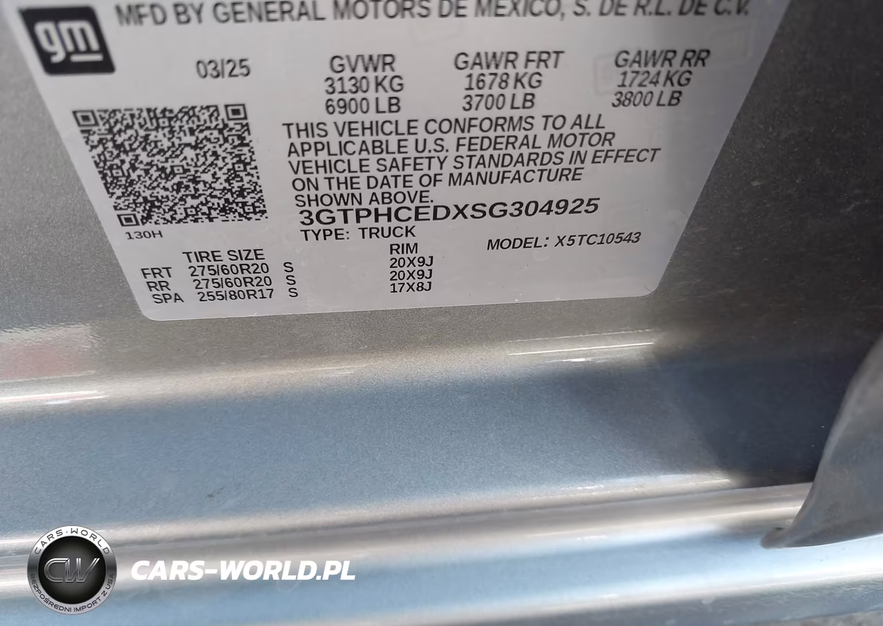 2025 GMC Sierra 1500 2Wd Short Box Elevation VIN:3GTPHCEDXSG304925 - 9