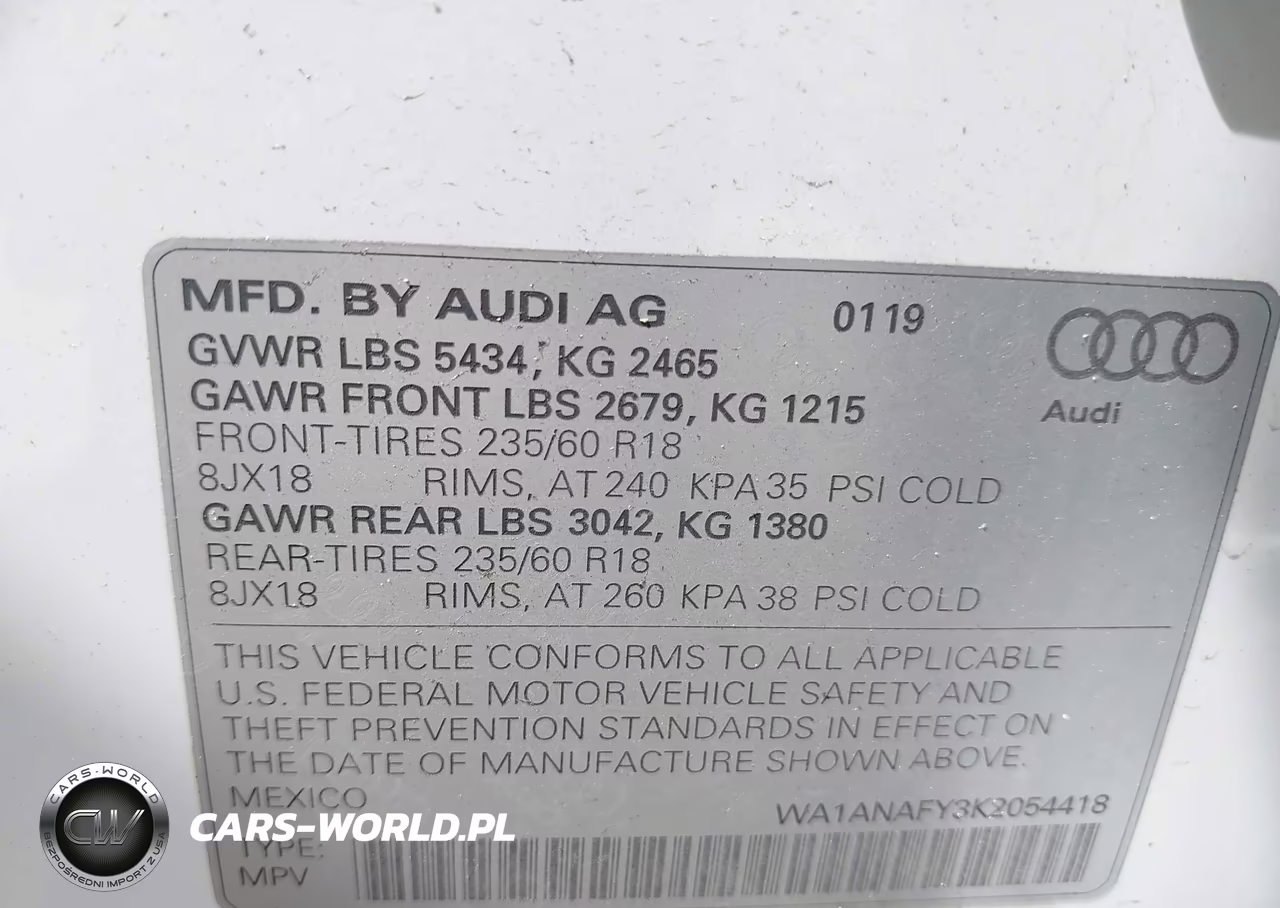 2019 Audi Q5 Premium VIN:WA1ANAFY3K2054418 - 9
