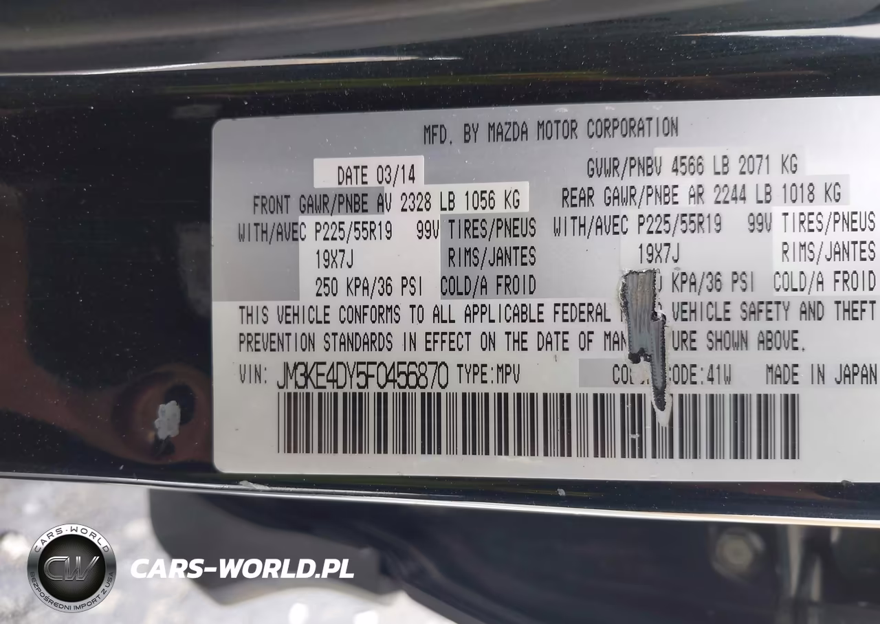 2015 Mazda Cx-5 Grand Touring VIN:JM3KE4DY5F0456870 - 9