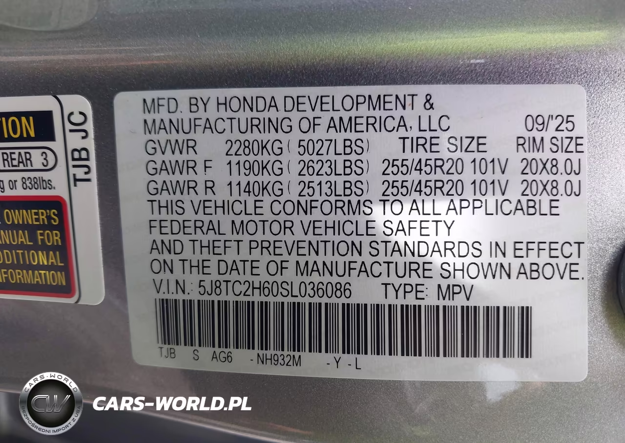2025 Acura Rdx A-Spec VIN:5J8TC2H60SL036086 - 9