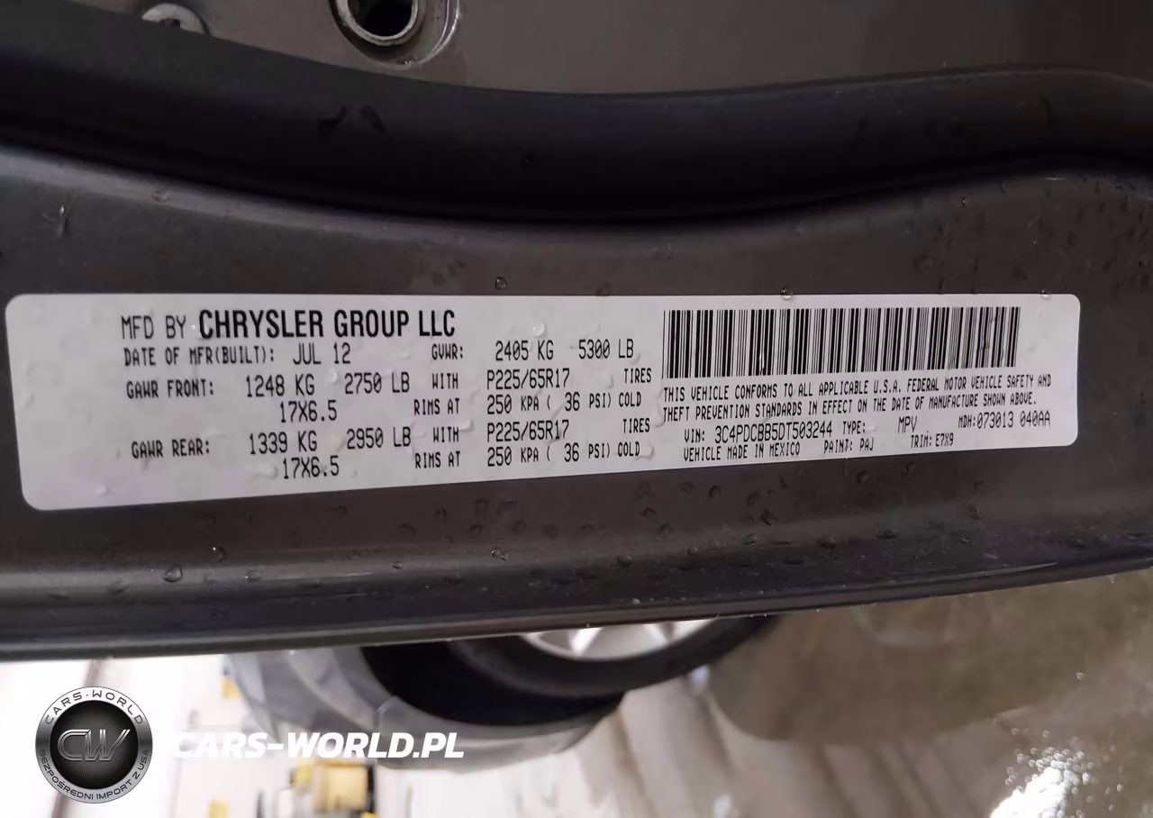 2013 Dodge Journey Sxt VIN:3C4PDCBB5DT503244 - 9