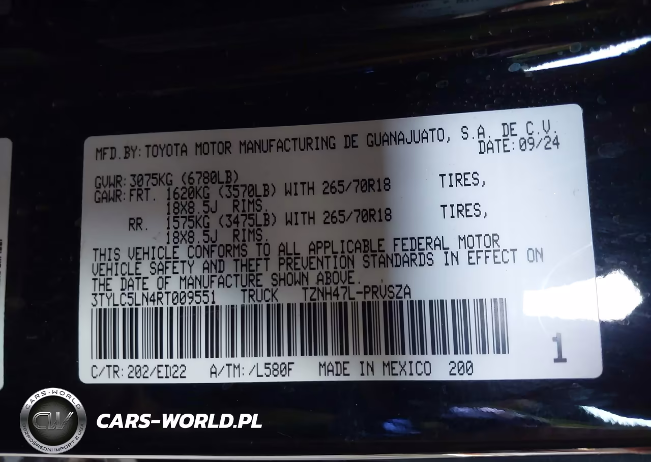2024 Toyota Tacoma Hybrid Trd Pro 4Wd VIN:3TYLC5LN4RT009551 - 9