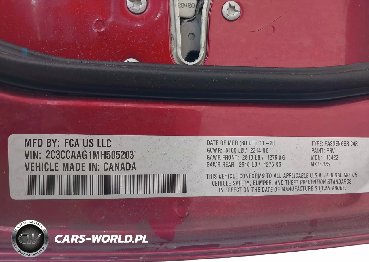 2021 Chrysler 300 Touring VIN:2C3CCAAG1MH505203 - 9