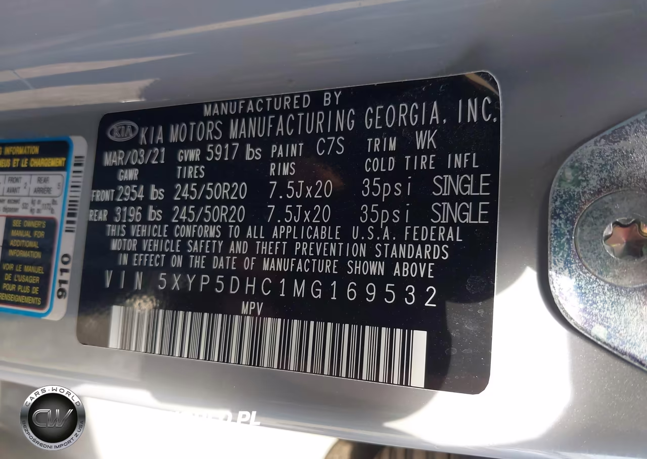 2021 Kia Telluride Sx VIN:5XYP5DHC1MG169532 - 9