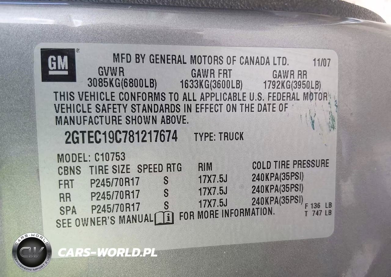 2008 GMC Sierra 1500 Sle1 VIN:2GTEC19C781217674 - 9