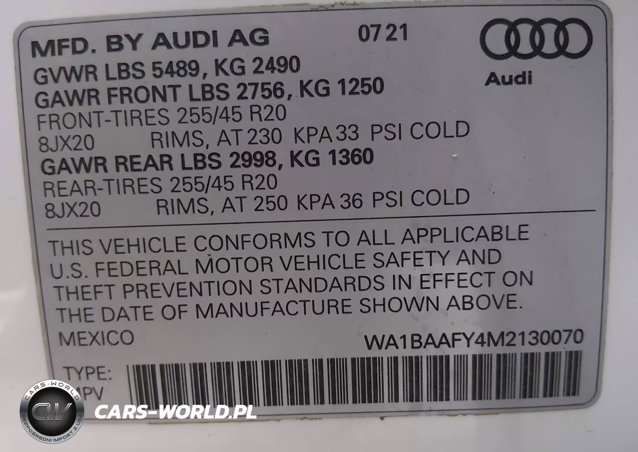 2021 Audi Q5 Premium Plus 45 Tfsi Quattro S Tronic VIN:WA1BAAFY4M2130070 - 9