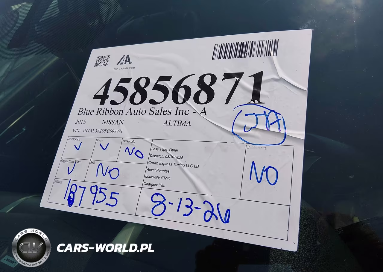 2015 Nissan Altima 2.5 Sl VIN:1N4AL3AP9FC595971 - 15