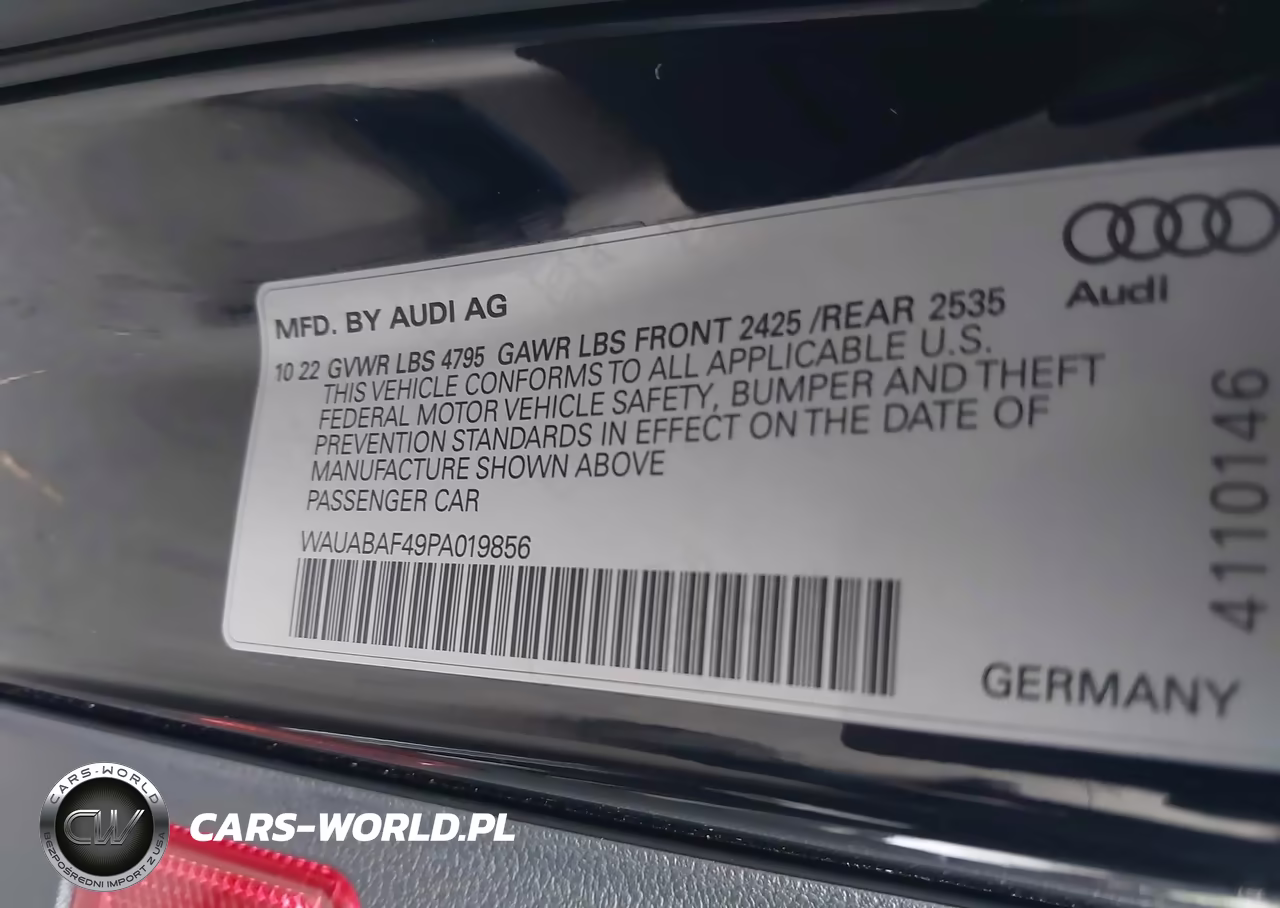 2023 Audi A4 Premium 40 Tfsi Quattro S Tronic VIN:WAUABAF49PA019856 - 9