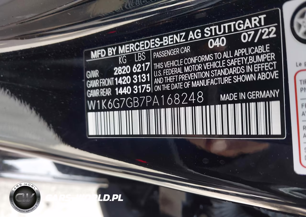 2023 Mercedes-Benz S 580 4Matic VIN:W1K6G7GB7PA168248 - 9