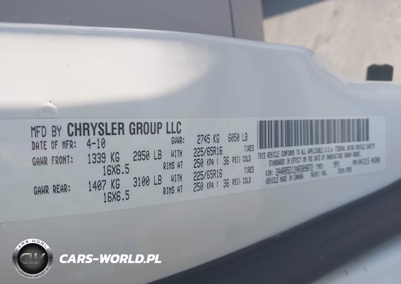 2010 Chrysler Town & Country Touring VIN:2A4RR5D12AR309872 - 9
