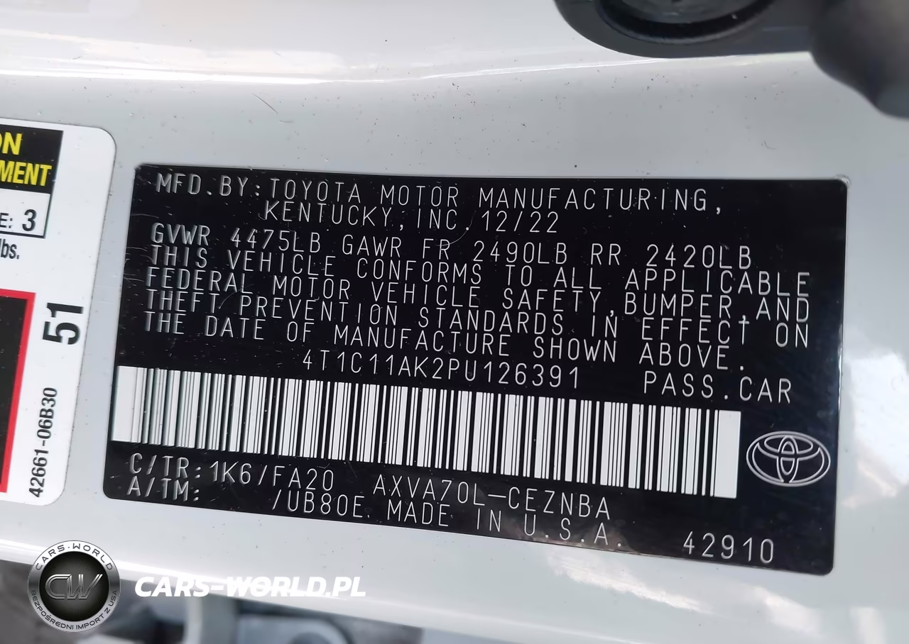 2023 Toyota Camry Le VIN:4T1C11AK2PU126391 - 9