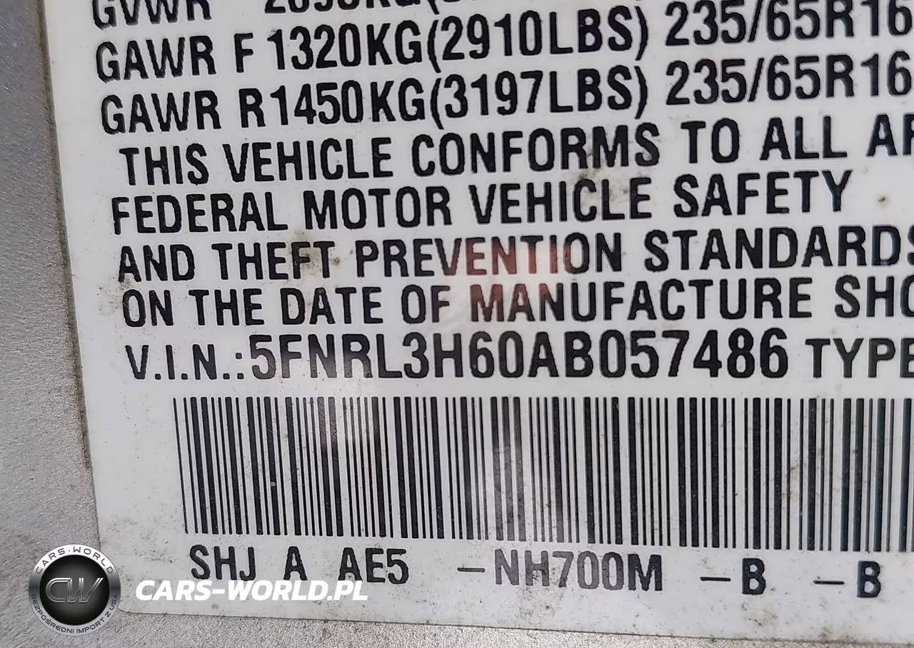 2010 Honda Odyssey Ex-L VIN:5FNRL3H60AB057486 - 9