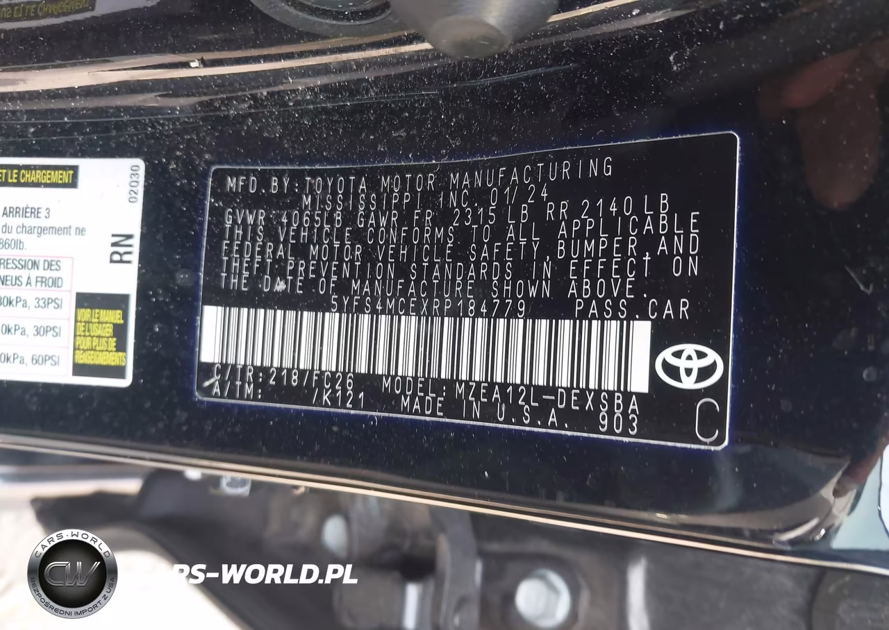 2024 Toyota Corolla Se VIN:5YFS4MCEXRP184779 - 9