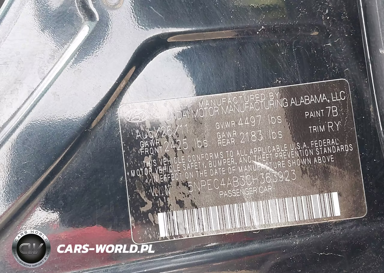 2012 Hyundai Sonata Se 2.0T VIN:5NPEC4AB3CH363923 - 9