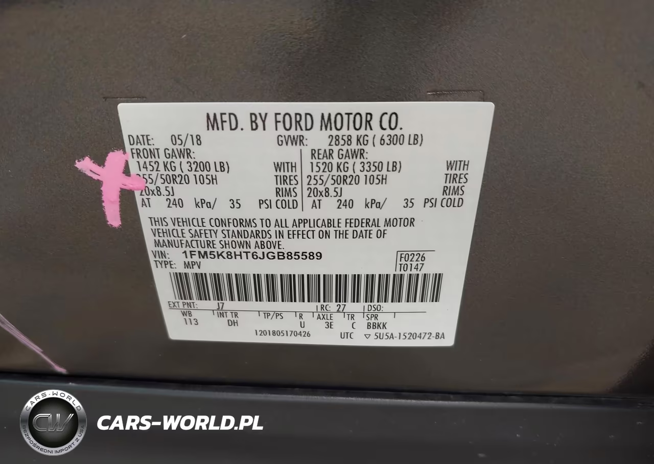 2018 Ford Explorer Platinum VIN:1FM5K8HT6JGB85589 - 9