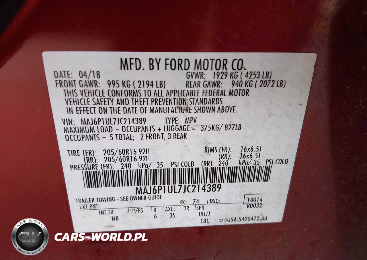 2018 Ford Ecosport Se VIN:MAJ6P1UL7JC214389 - 9