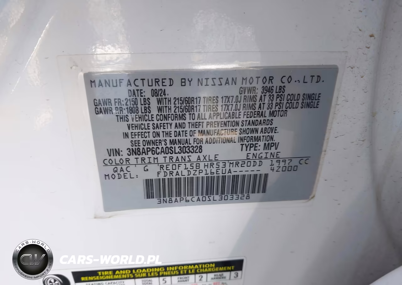 2025 Nissan Kicks Sv Fwd VIN:3N8AP6CA0SL303328 - 9