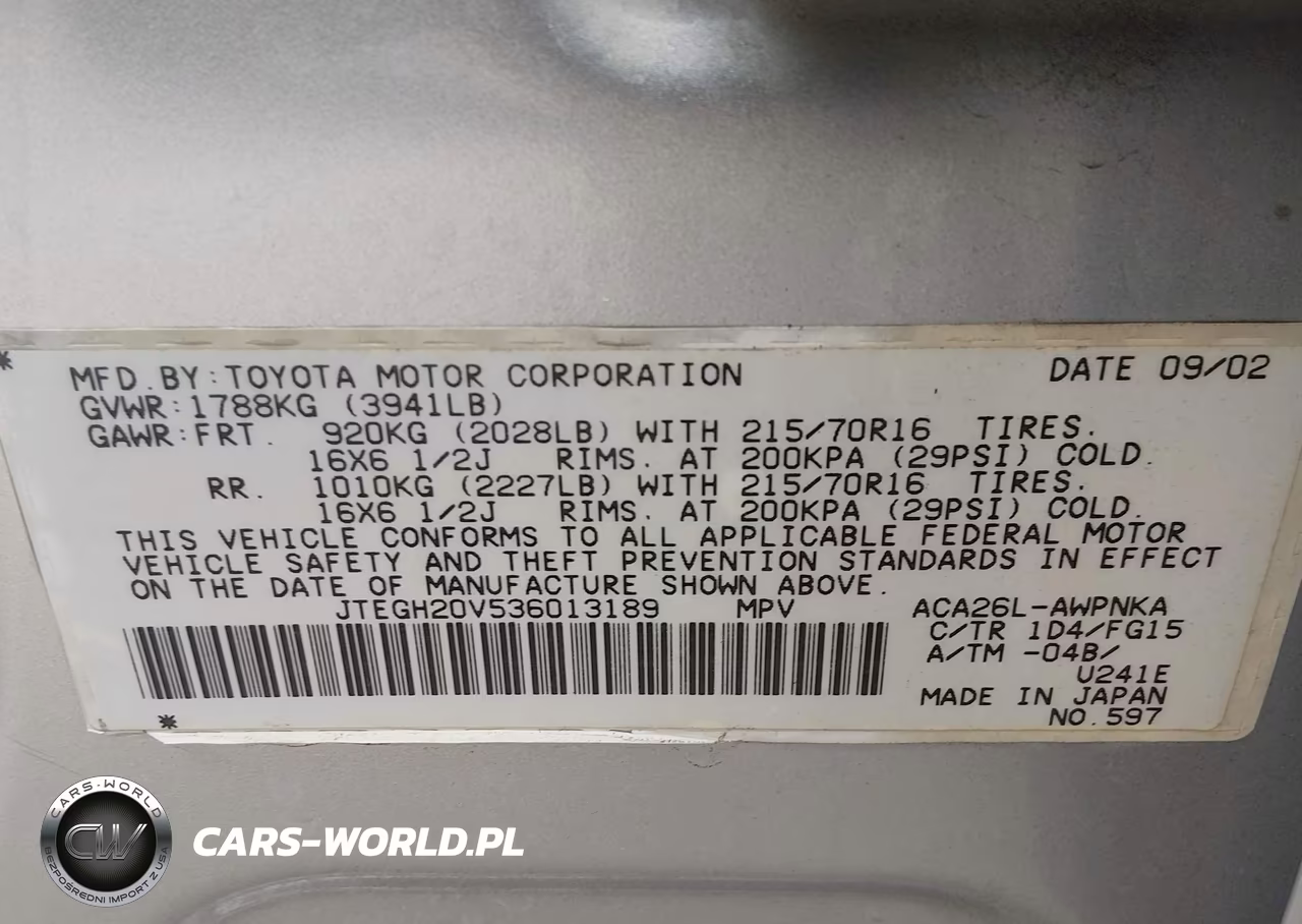 2003 Toyota Rav4 VIN:JTEGH20V536013189 - 9
