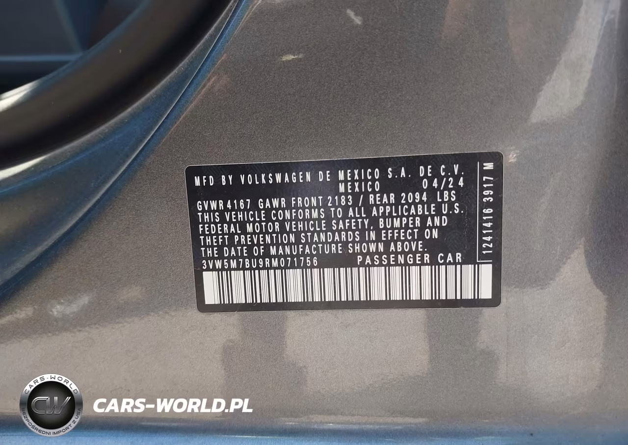 2024 Volkswagen Jetta 1.5T S VIN:3VW5M7BU9RM071756 - 9