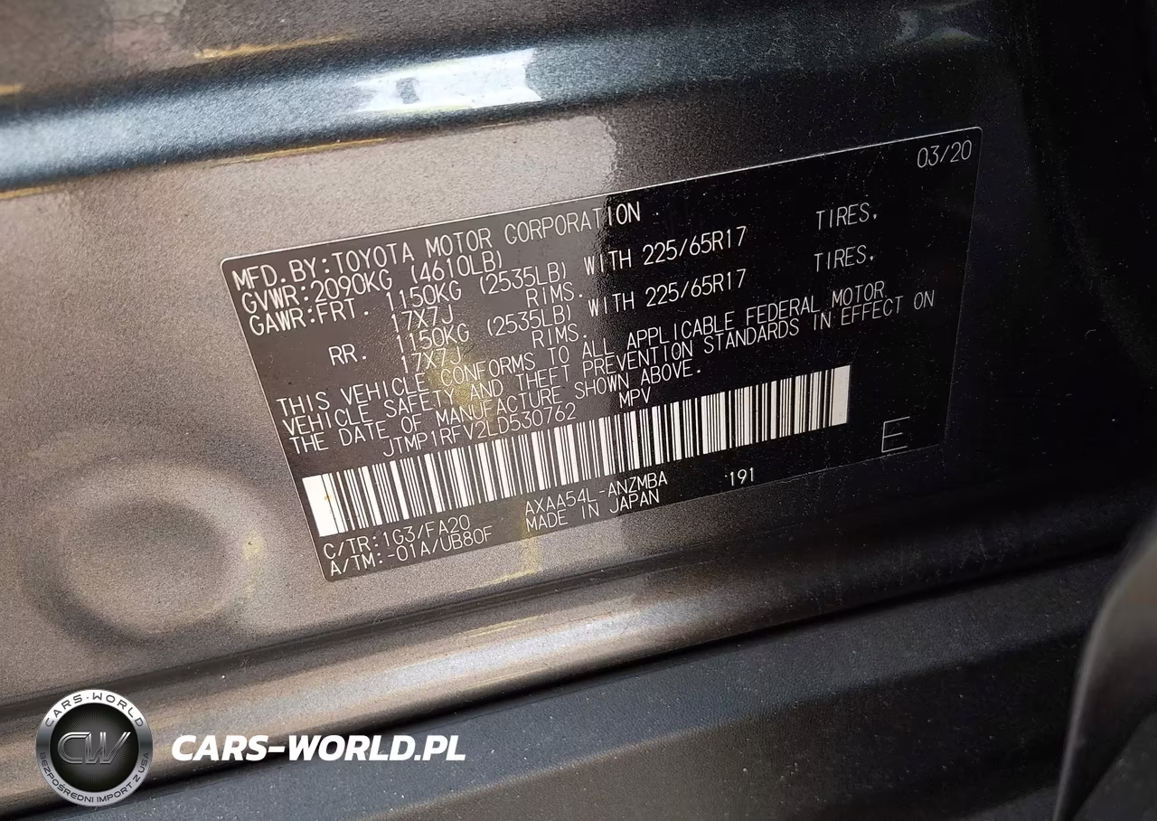 2020 Toyota Rav4 Xle VIN:JTMP1RFV2LD530762 - 9