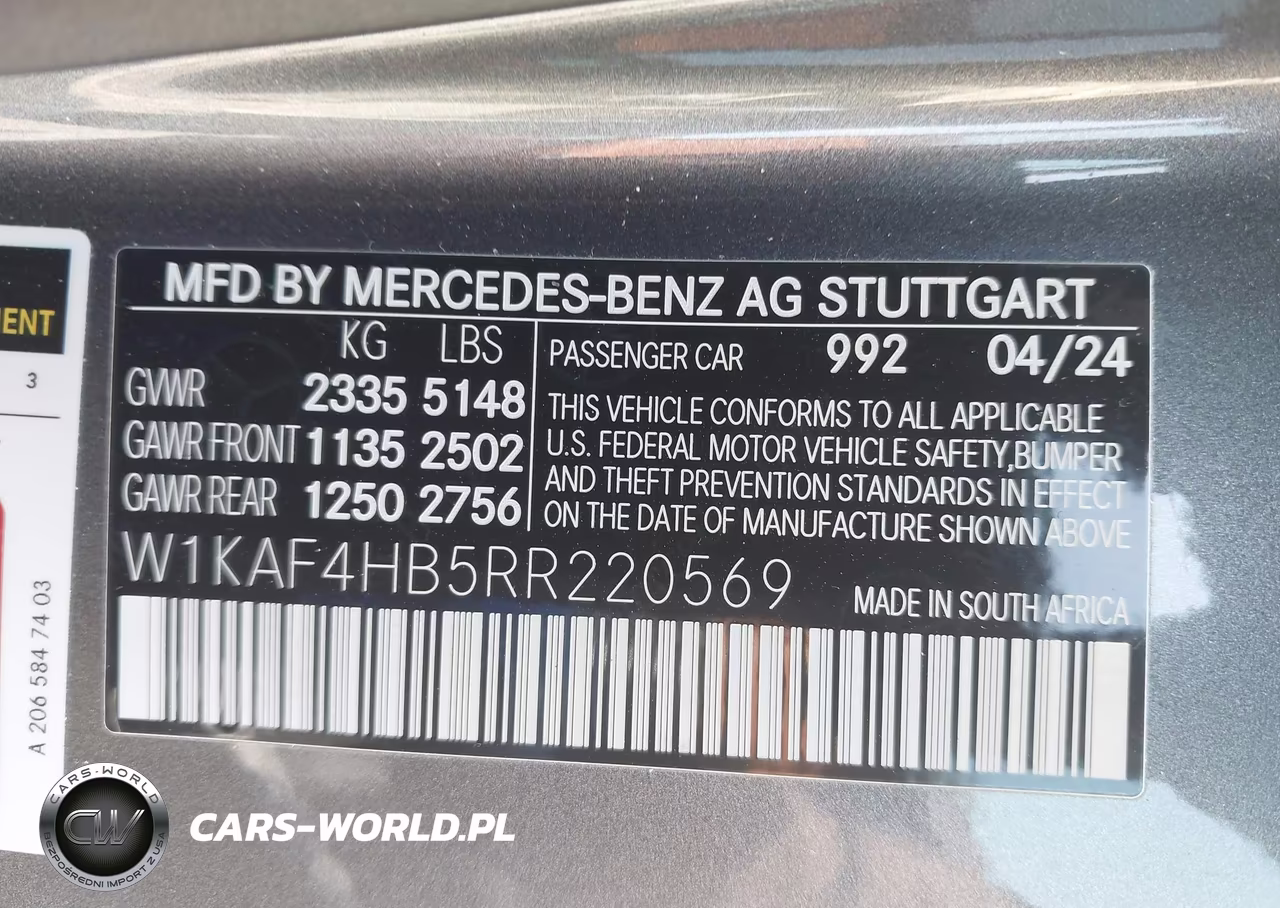 2024 Mercedes-Benz C 300 VIN:W1KAF4HB5RR220569 - 9