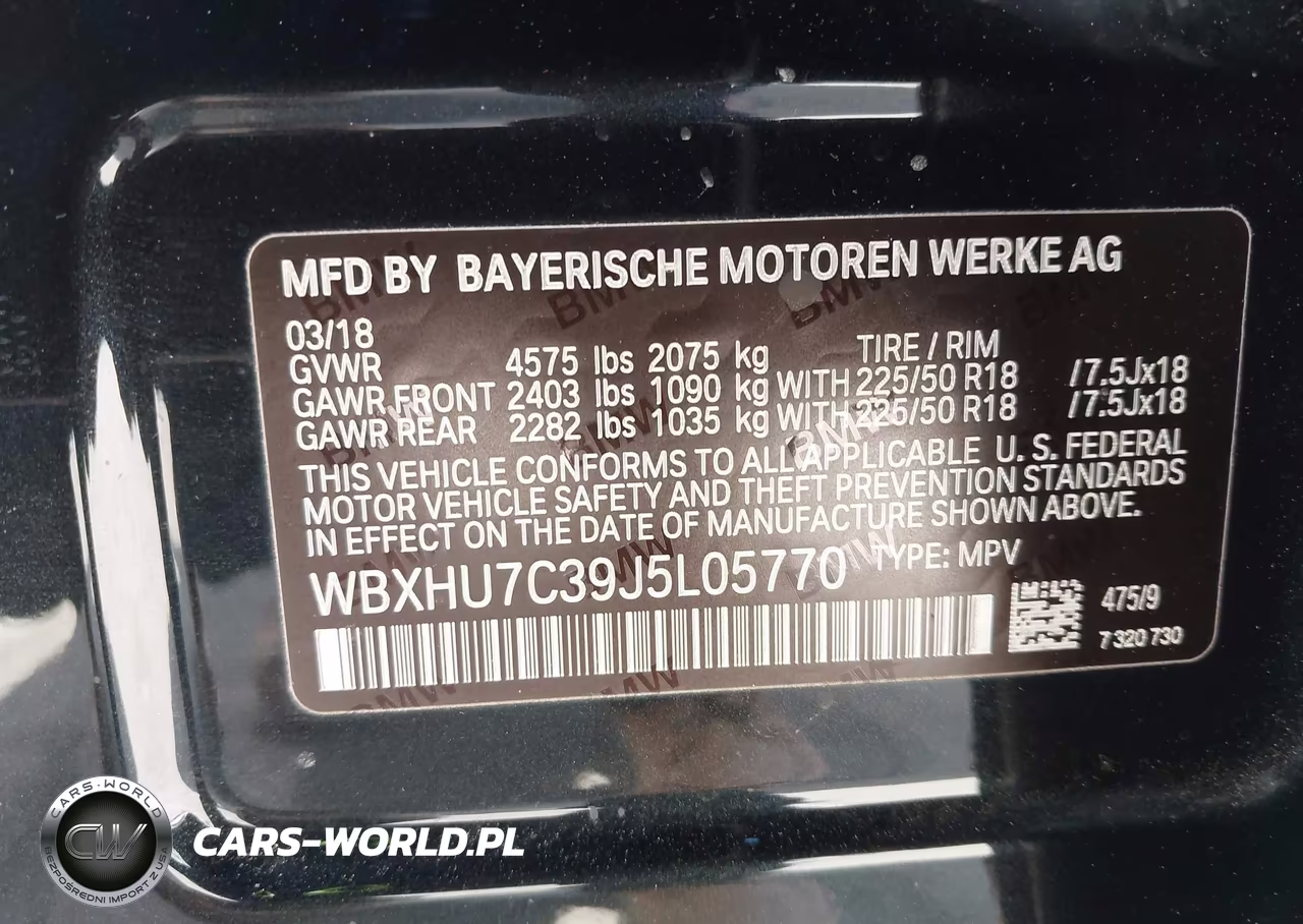 2018 BMW X1 Sdrive28I VIN:WBXHU7C39J5L05770 - 9