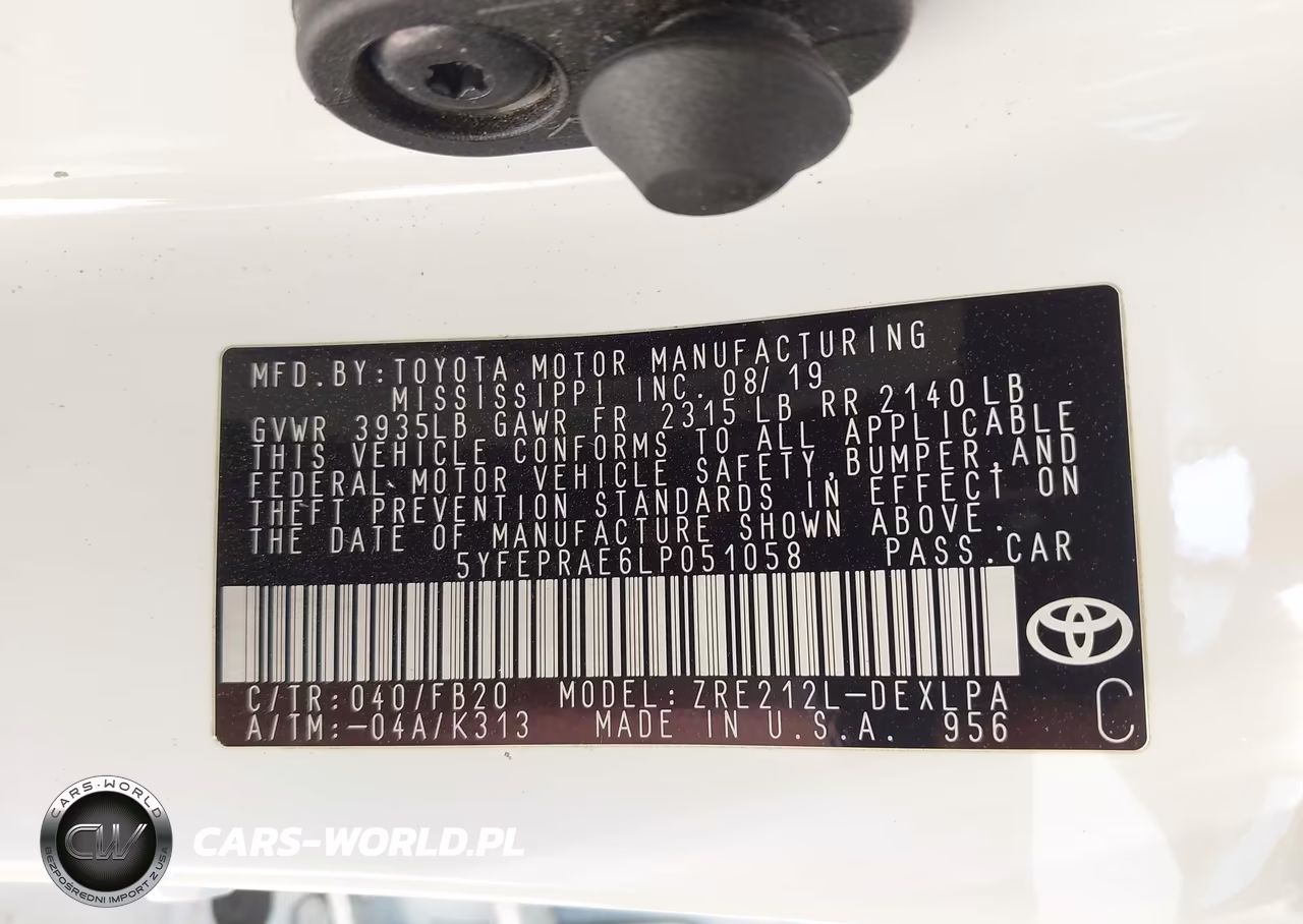 2020 Toyota Corolla Le VIN:5YFEPRAE6LP051058 - 9